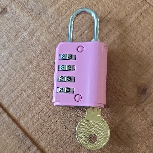 Pink Combination Lock - Picture 1 of 5